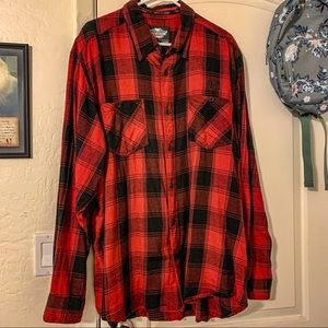 Harley Davidson flannel plaid button down shirt